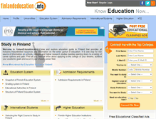 Tablet Screenshot of finlandeducation.info